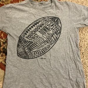Women's Grey Football Graphic Tee